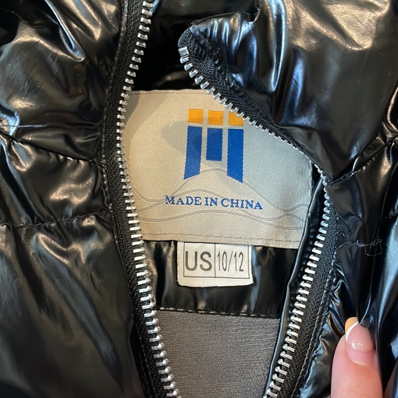 Girls black jacket - Picture 2 of 3